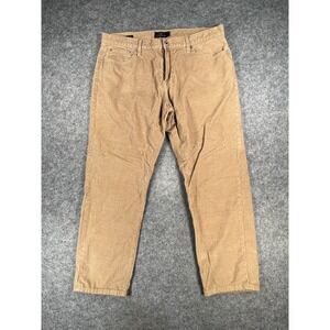 Lucky Brand Jeans Men's 38x30 221 Original Straight Corduroy‎ Tan Pants
